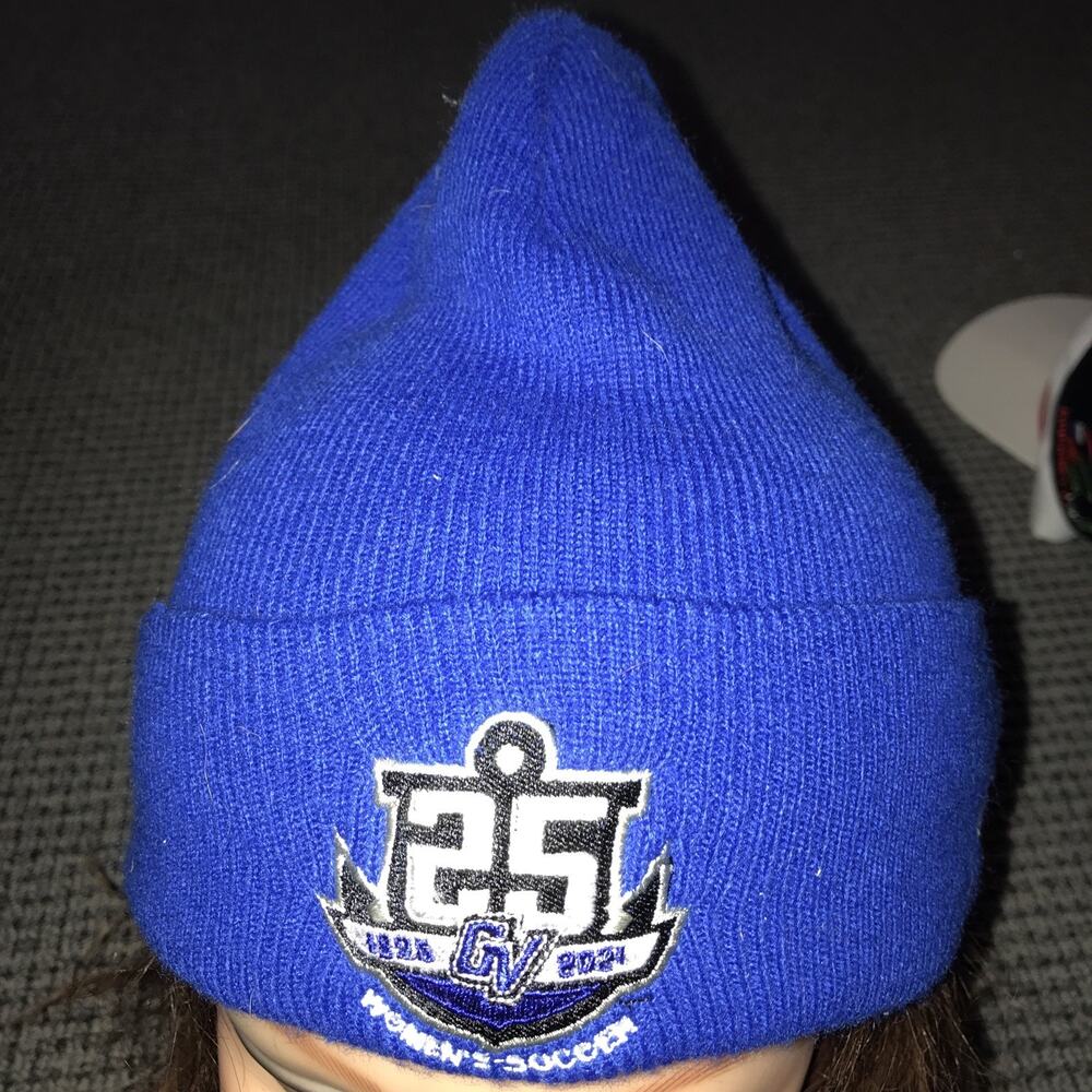 Grand Valley State Lakers Womens Soccer 25 Years Winte Blue‎ Beanie Adidas